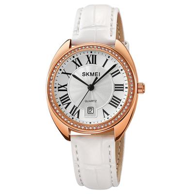 Cinturino in Pelle Orologio Bianco da Liceo per Donne Orologio da Donna, Elegante, Orologio, Casual, Business, Semplice, Leggero, Orologio da Donna, Impermeabile, Carino,