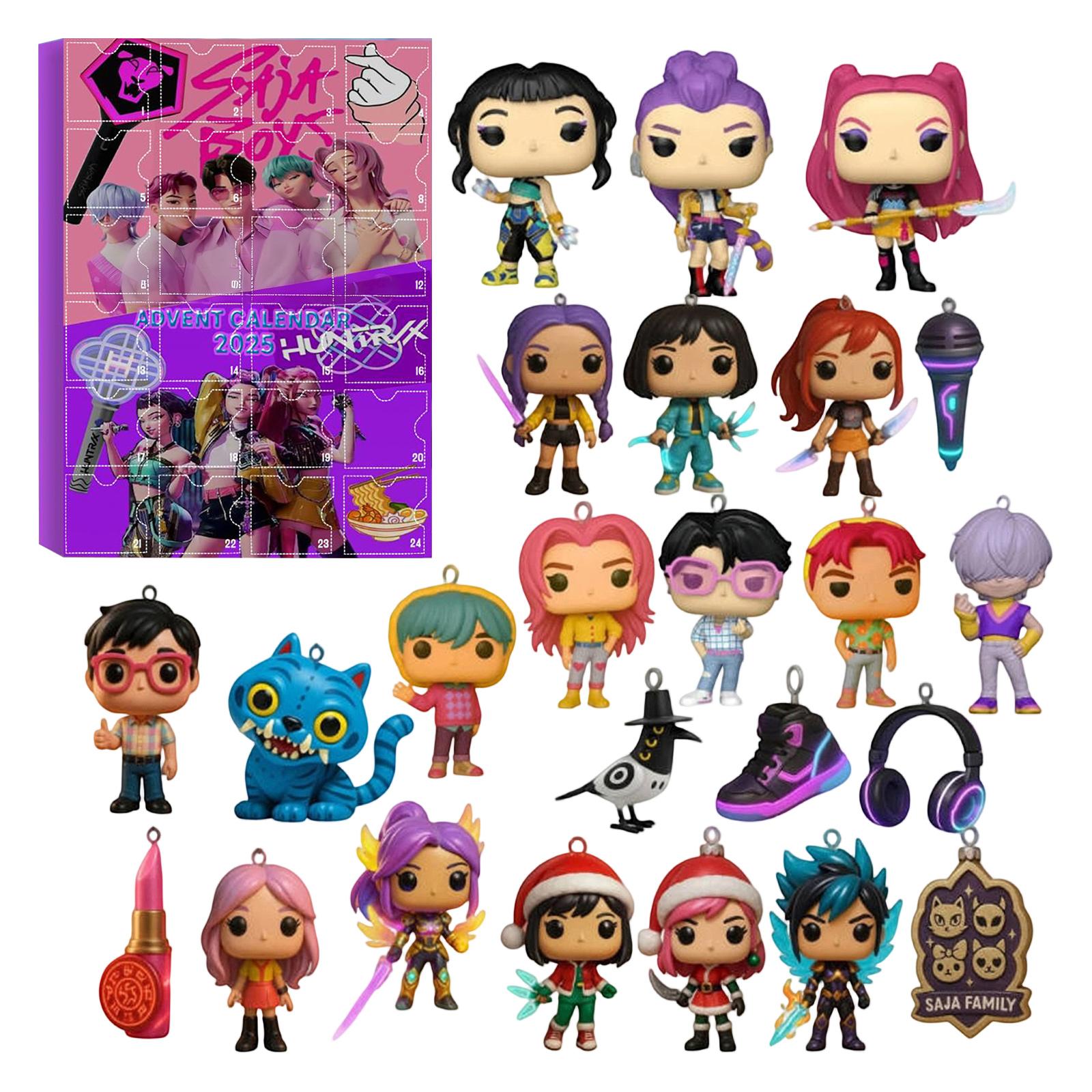 

1 шт. 3D Адвент-календарь Рождественское украшение Пластиковая подвеска One Size