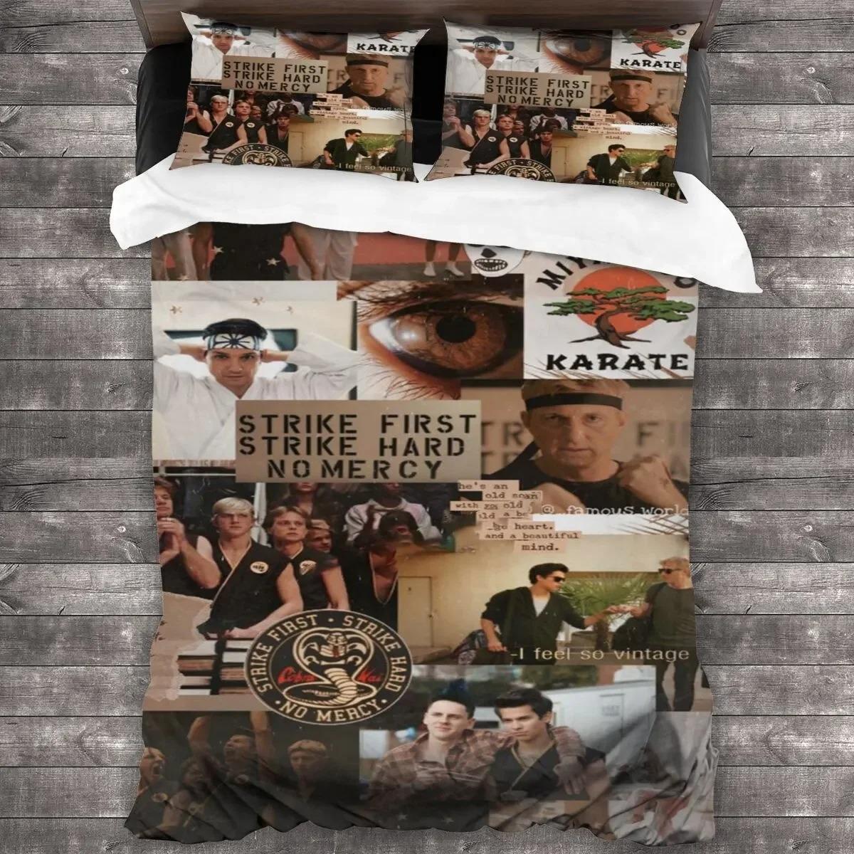 

Комплект постельного белья «Кобра Кай» для сериала «Пододеяльник», одеяло для спальни, односпальное, двуспальное, королевского размера, пододеяльник, домашний текстиль 70x133cm 2pcs