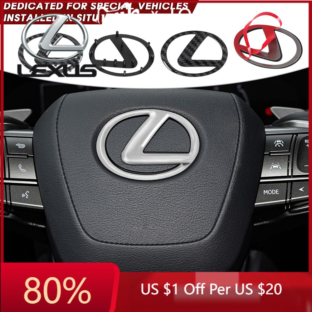2026 Hot Interior Stickers ABS Car Steering Wheel Logo Emblem Sticker Decals Buckle For Lexus LS GS GS300 GS350 GS400 GS430 GS46 BR7