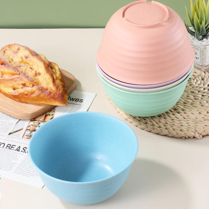 ZISIZ Wheat Straw Drop-Resistant Household Bowl