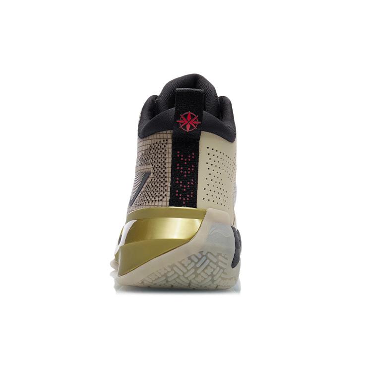 Li Ning Liren 2 Cushioning Slip Resistant Abrasion Resistant Mid top Basketball Shoes Men's Gray Green ABAR087-5