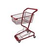 TwoTier Shopping Cart PU Wheels Metal Trolley Heavy Duty Convenience Store for