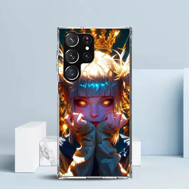 Himiko Toga My Hero Fashion Soft Cover for Samsung Galaxy S25 Edge S26 S24 S23 Ultra Phone Case S22 S21 Plus S20 FE Print Patter