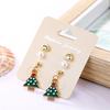 Charm Classic Pearl Stud Earrings Jewelry Ladies Beautiful Christmas Gifts Santa Claus Earrings