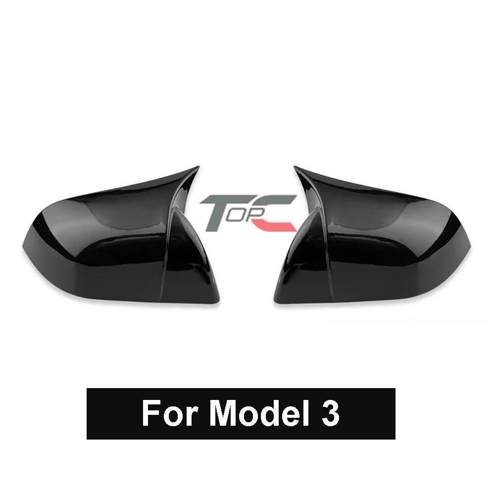 

Для Tesla Model 3 Model Y 2016 2017 2018 Авто Боковая крышка зеркала заднего вида Корпус Замена 2 шт./компл. чёрный