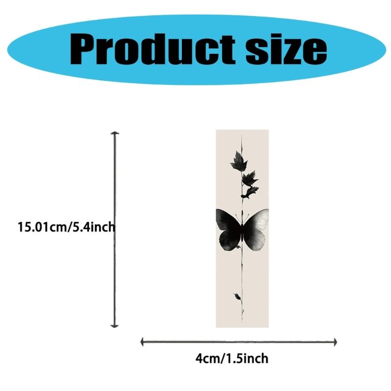 30Pcs Inks Painting Bookmarks Reading Aids for Book Lover Writer Student Paper Bookmarks Book Page Divider