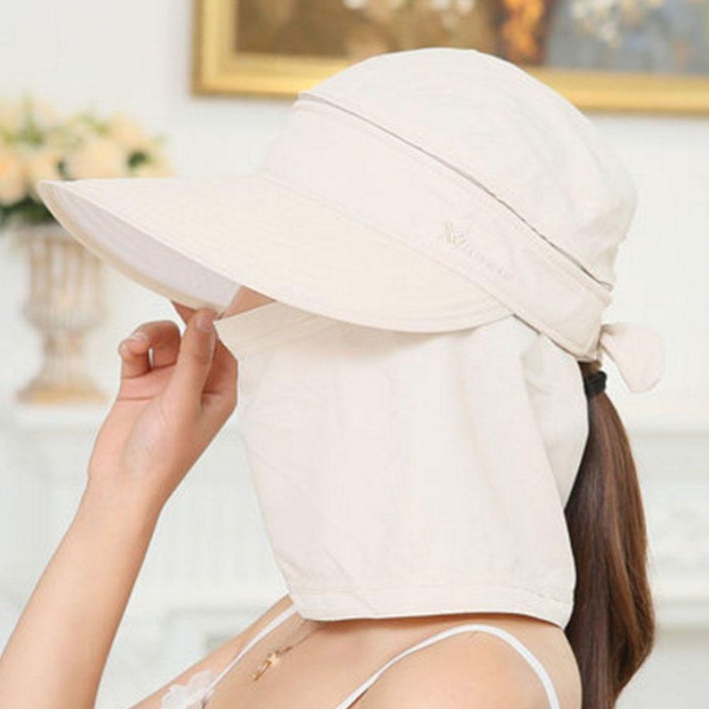 Fashion UV Protection Fisherman Cap Face Neck Cover Zipper Bucket Hats Removable Baseball Cap Summer