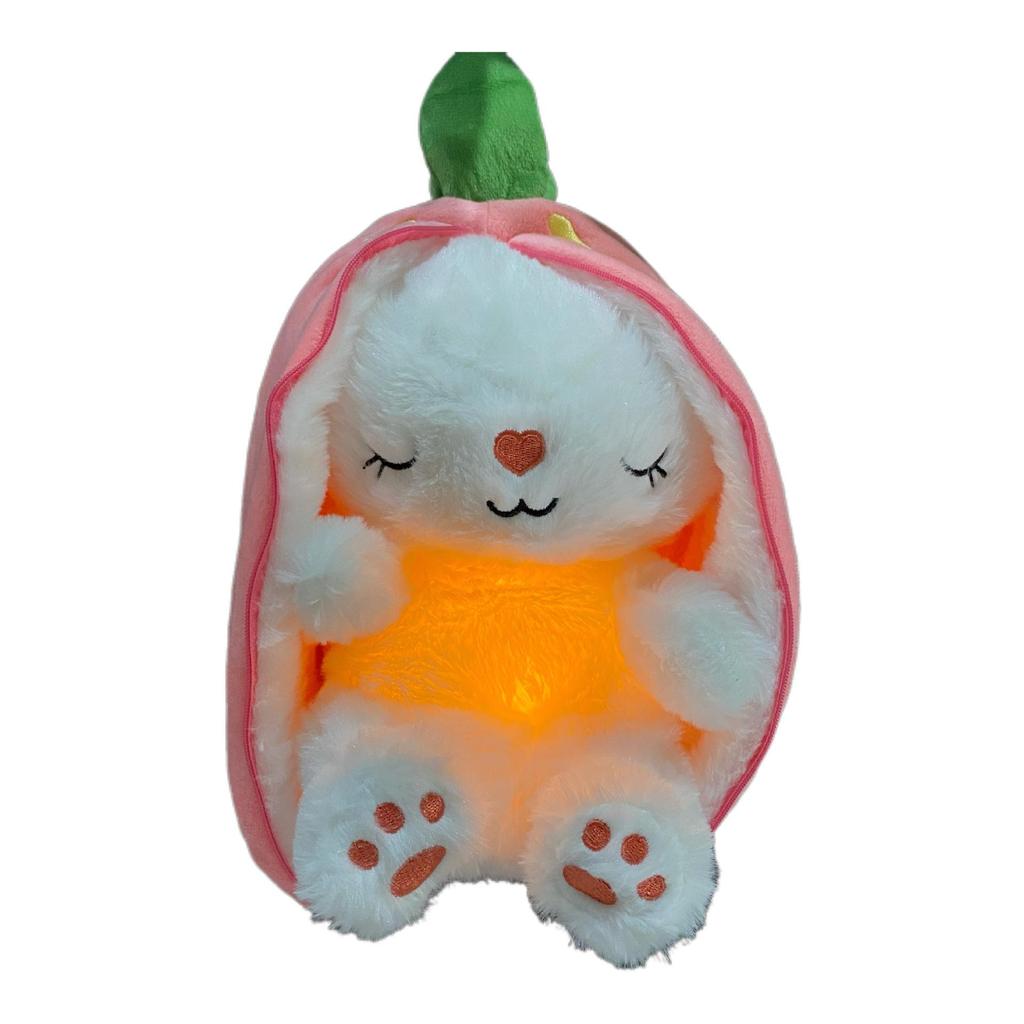 Capybara & Friends: Musical Plush Toy with Light-Up Features (Strawberry, Avocado, Donkey, Tiger)