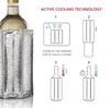 Vacu vin Vacu Vin Rapid Ice Wine Polyethylenharz [Offiziell Importiert] Kühler, Groß, Silber,