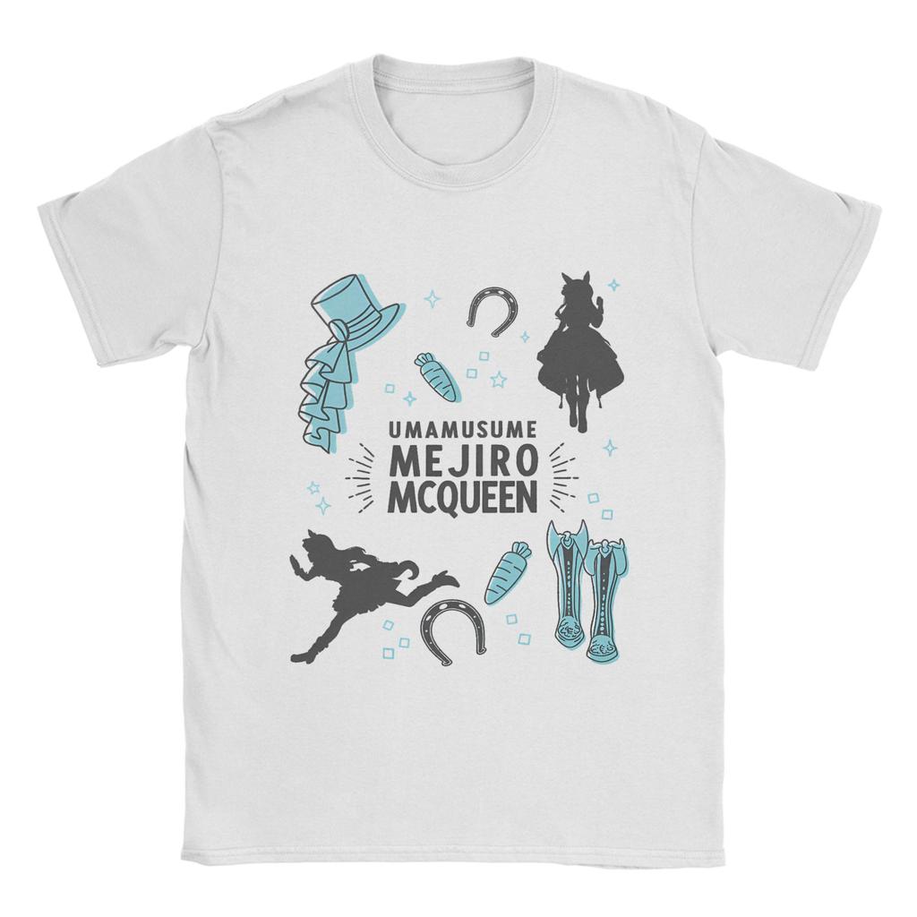 I Paused My Umamusume Career To Be Here Men T Shirt Tees Y2k Short Sleeve Round Collar Unisex T-Shirts Cotton Plus Size Clothes
