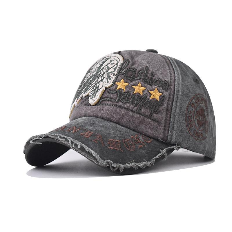 Cappellino da Baseball Nuovi Quattro Stagioni Retrò Usurato Casual Sportivo da Esterno Cappello da Sole Primavera e Autunno Cappellino con Ricamo di Lettere Uomo