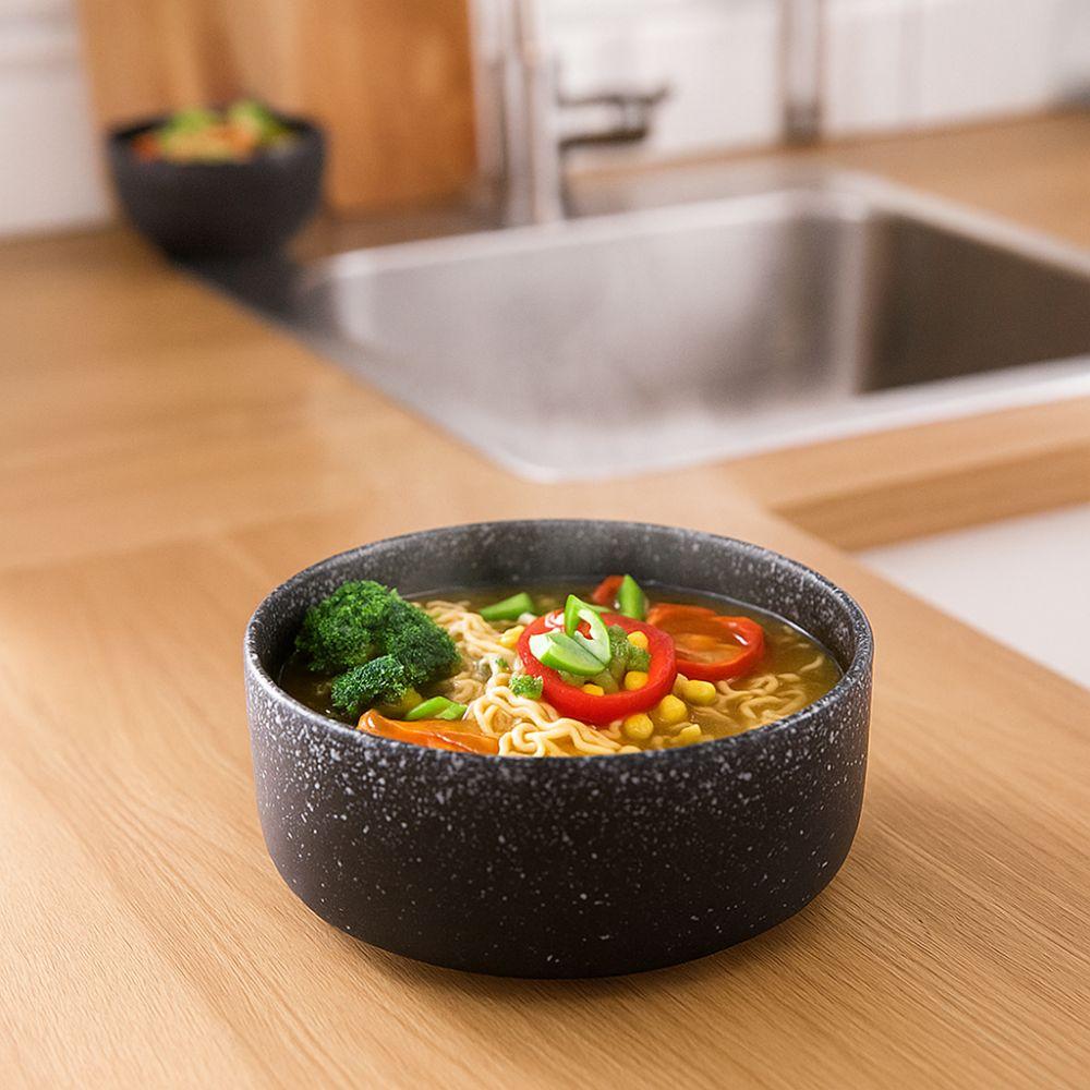Retro Instant Noodle Bowl Japanese Style Rice Bowl Delicate Ceramic Ramen Bowl  Household