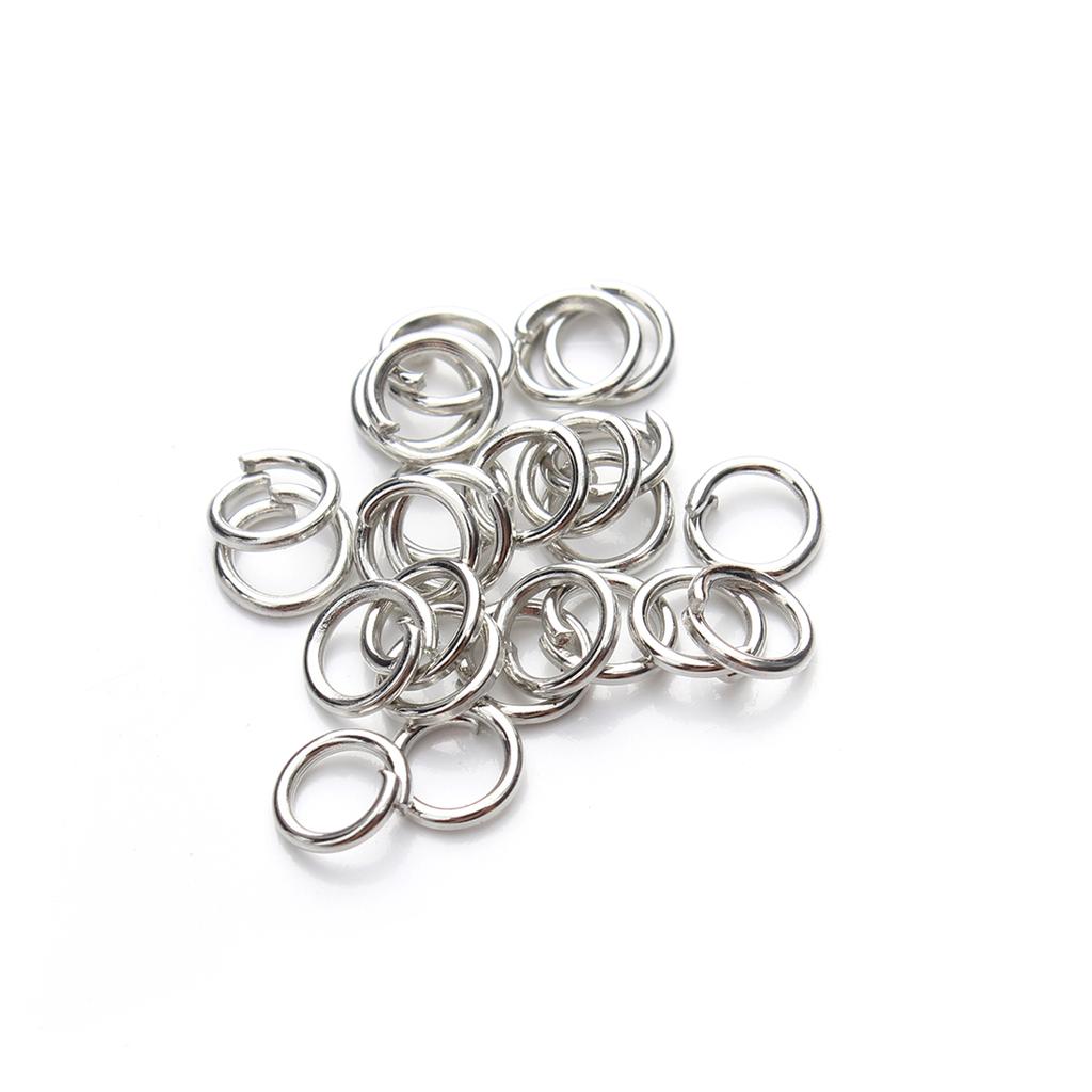 50-200pcs/lot Open Single Loops Jump Rings Split Rings Connectors For Necklace Bracelet Jewelry Accessories