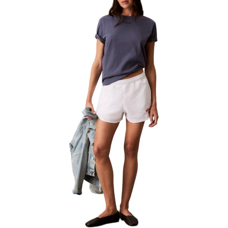 Calvin Klein Embroidered Logo Elastic Waist Three-Quarter Casual Shorts Women shorts 47G223GYAF XS