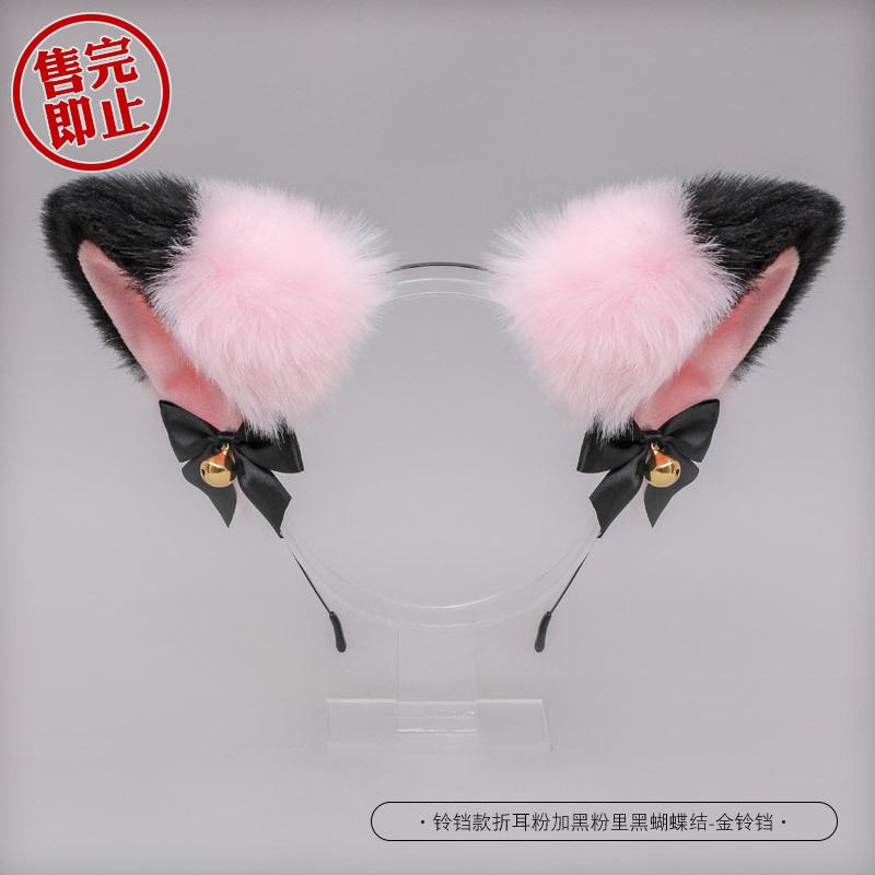 Handmade Japanese Beast Ear Headband Cute Plush Cat Ears Lolita Headdress Fox Ear Accessories Cat Ear Headband