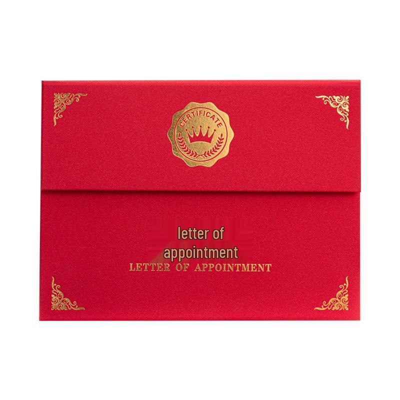 Graduation Honor Award Tri-fold Certificate Cover with Hot Stamping Design