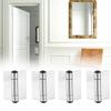 4pcs Durable Self Closing Hinge Weld Stainless Steel Hinge Durable Spring Door Hinge  Metal Gates