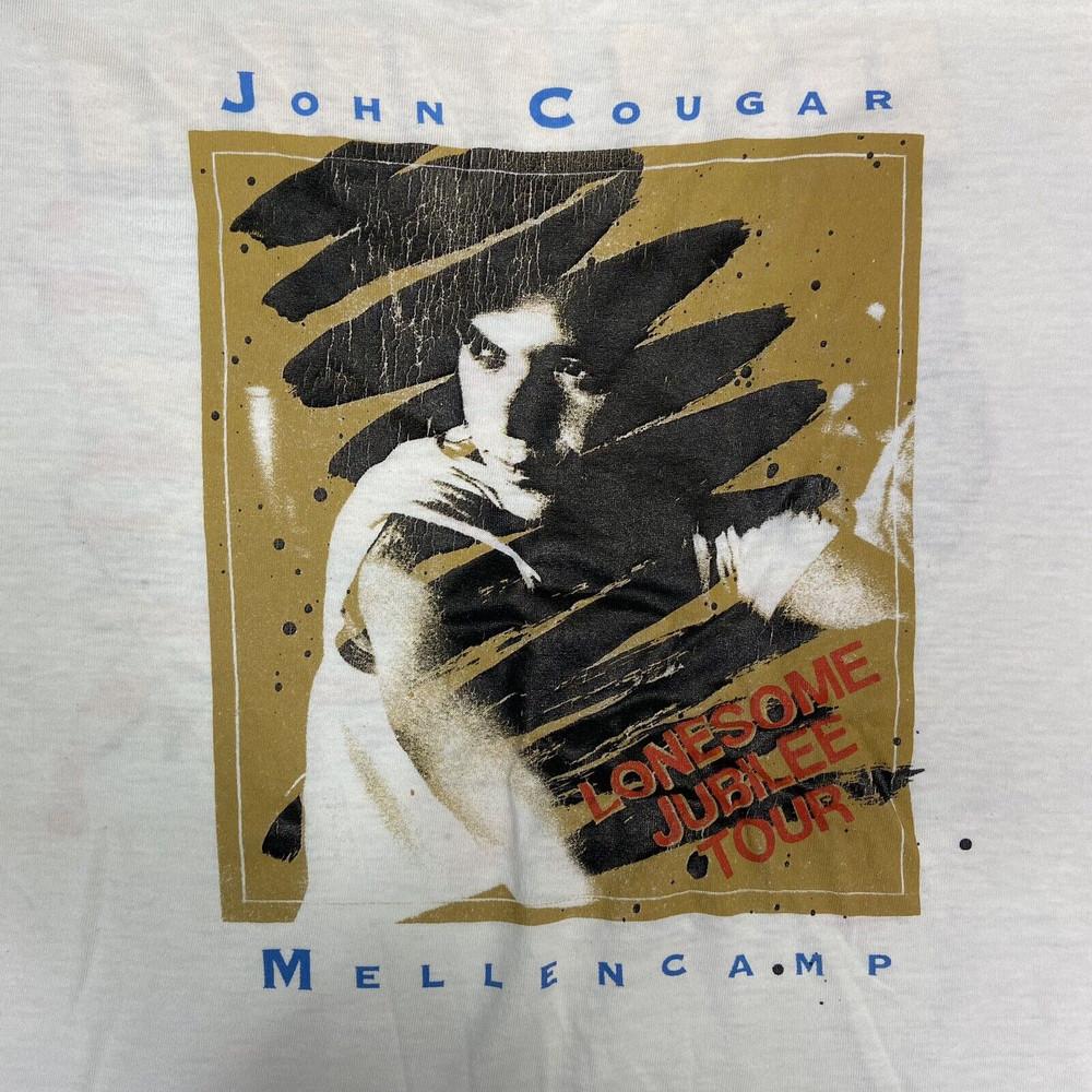 1988 Vintage John Cougar Mellencamp Absolutely Live Tour Shirt 3A460 Unisex T-Shirt XL