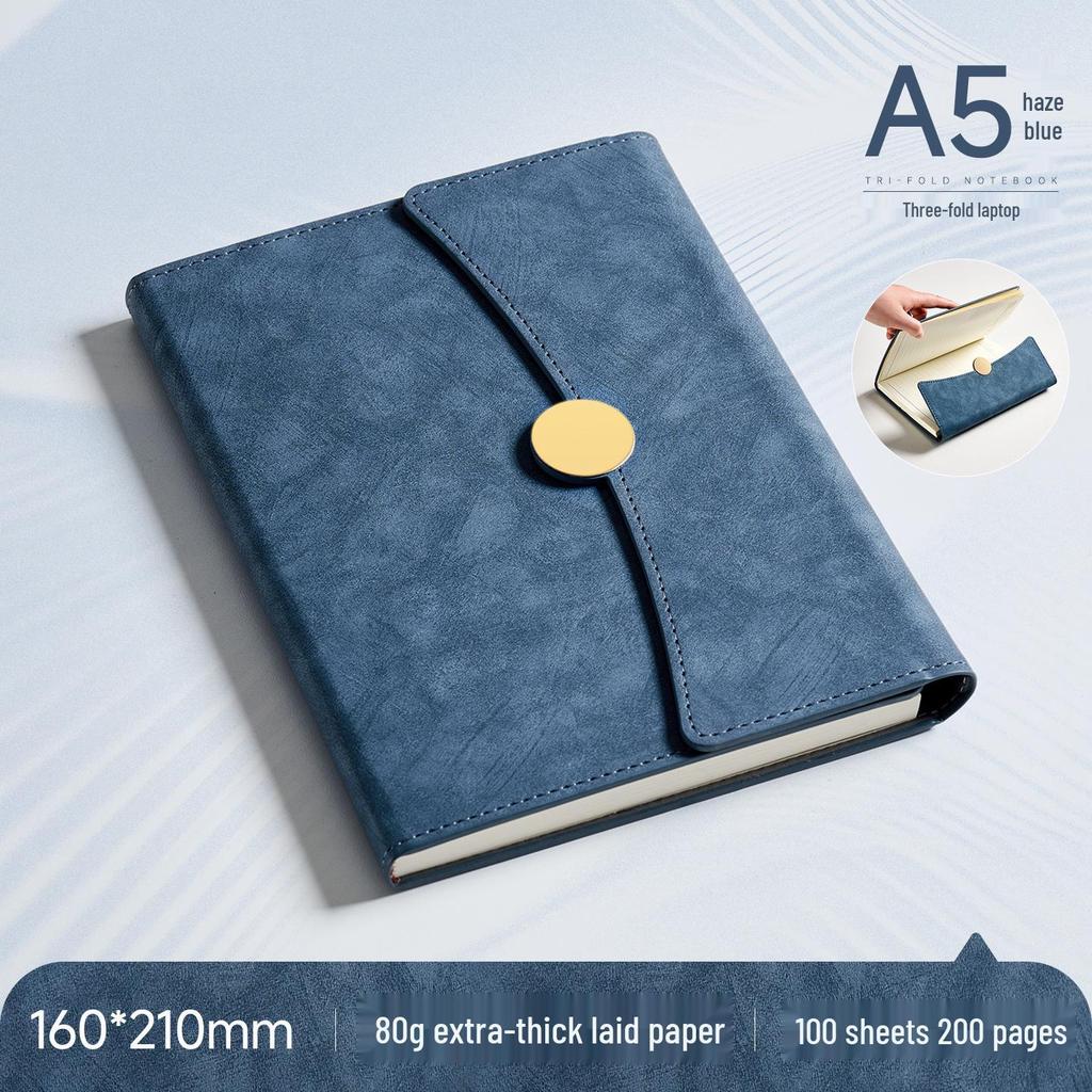 Customizable A5/B5 Business Notebook with Logo - Thick Cover for Office Meetings