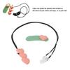 Hearing Aid Holder Binaural Lost Prevention Love Hearing Aid Clips for Children Orange Pink