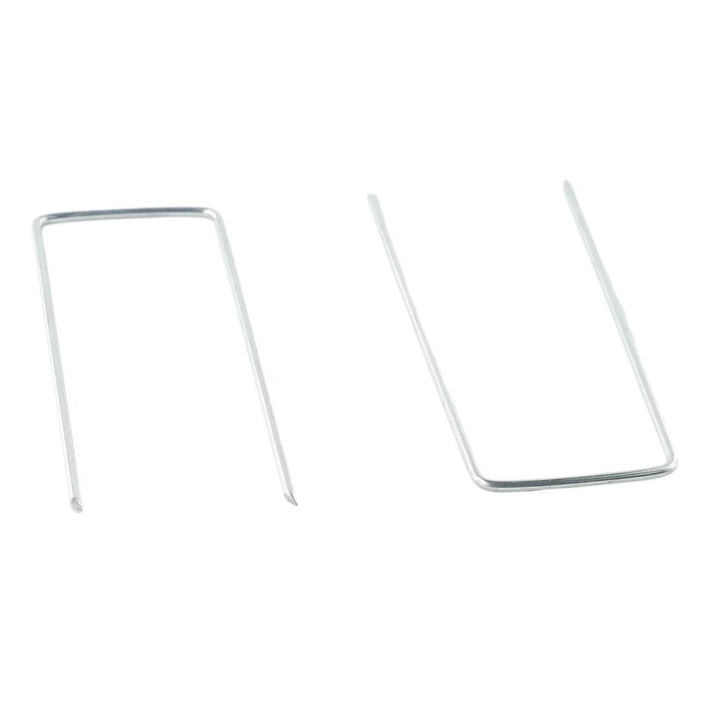 New Set Anchor Pins Galvanized Steel Nail Lawn Pins U Shaped For Garden Greening 50pcs/set Accessories Camping