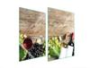 GLAZEN BESCHERMPLAAT VOOR KEUKEN 2x35x52 HOUT