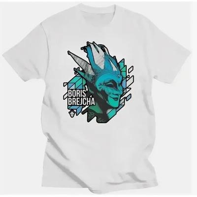 Harajuku Hip-hop Boris Brejcha Dj Mask Cool Short Men Women Tee Shirt Male Summer Fashion Hipster  Y2K  Hot Product