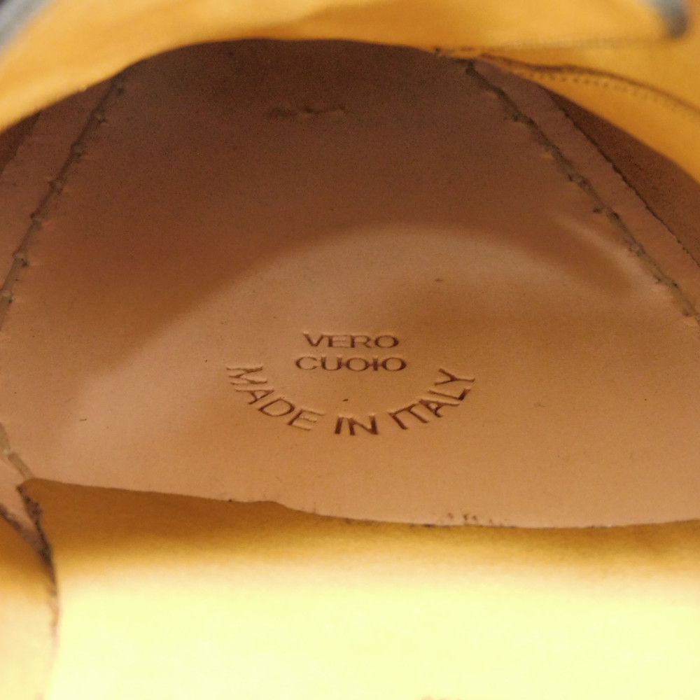 Used 9539 Lace-up Derby Shoes, Calfskin, Size 9.4", 699306, 0F300, 1000, 7902, 5 Interlocking G Chains, Black Men's