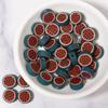 50 pcs Polymer Clay Animal & Fruit Style Mixed Color Flat Round Beads for DIY Bracelet Jewelry