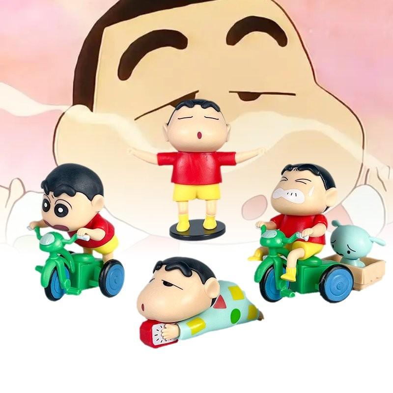 Adorable Crayon Shinchan Pvc Figurine Set Cute Cartoon Blind Box Collection