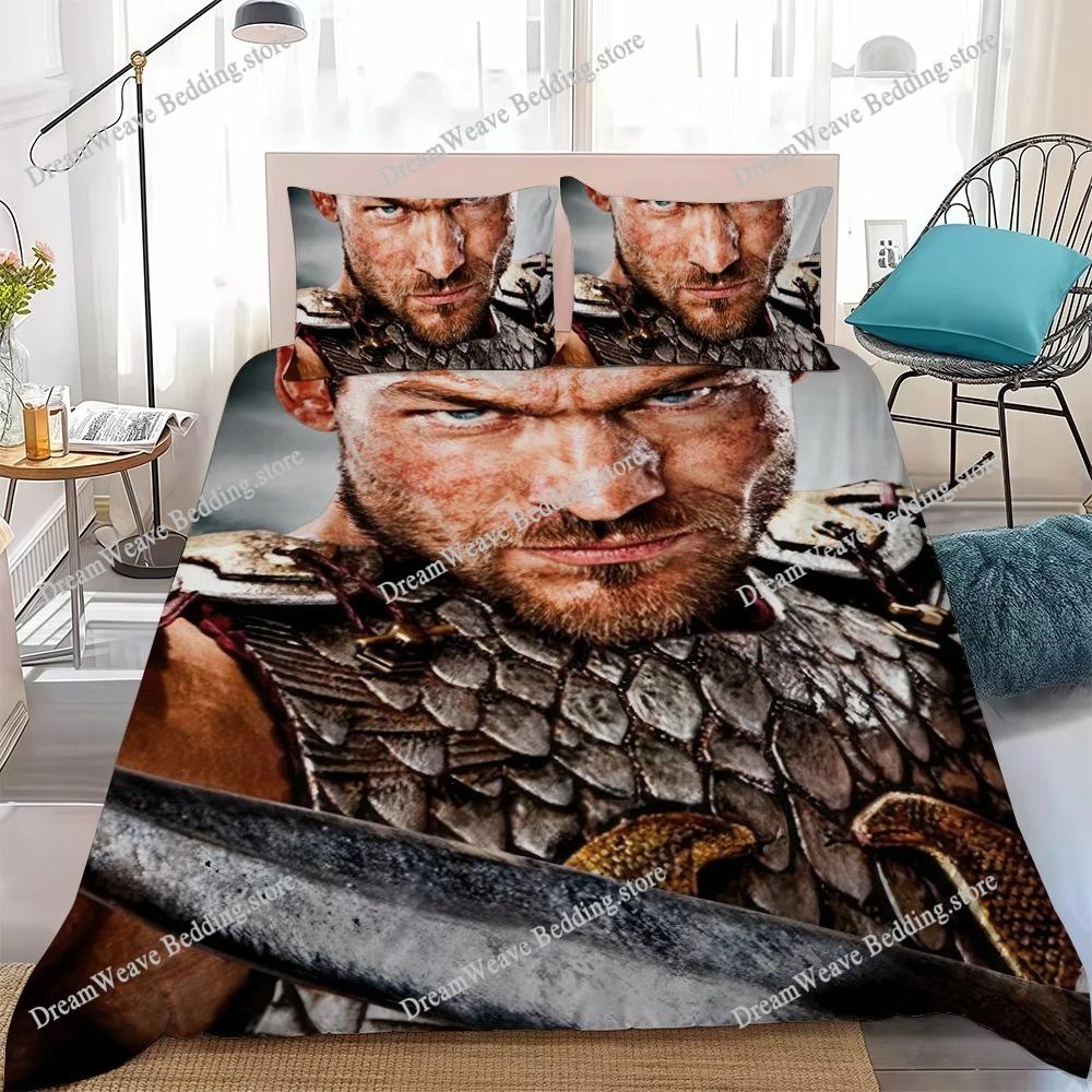 TV Spartacus Duvet Cover Set Home Style Bedding Soft Laundry Cotton Bed Student Dormitory Gift