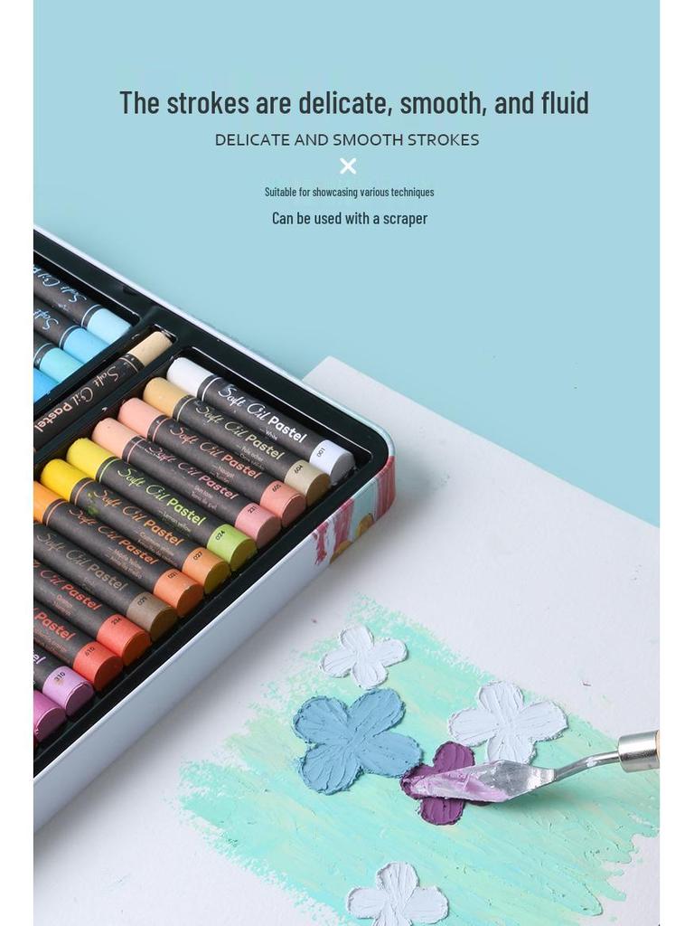 Giorgione 48 Macaron Morandi Ölpastellkreiden Blechset