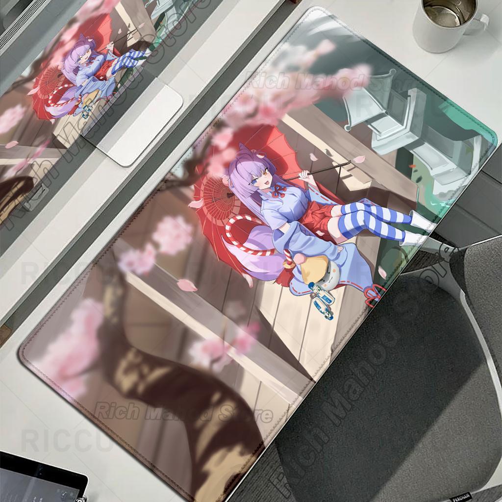 Xxl Anime Mousepad Cute Girl Tenko Shibuki E-Sports Keyboard Desk Mat Non-Slip Rubber Mouse Mat Extended Pad Office Accessories