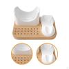 Wooden Nail Drill Holder Bracket, Soft Silicone 3 In 1 24 Holes Bits Display for Home Salon