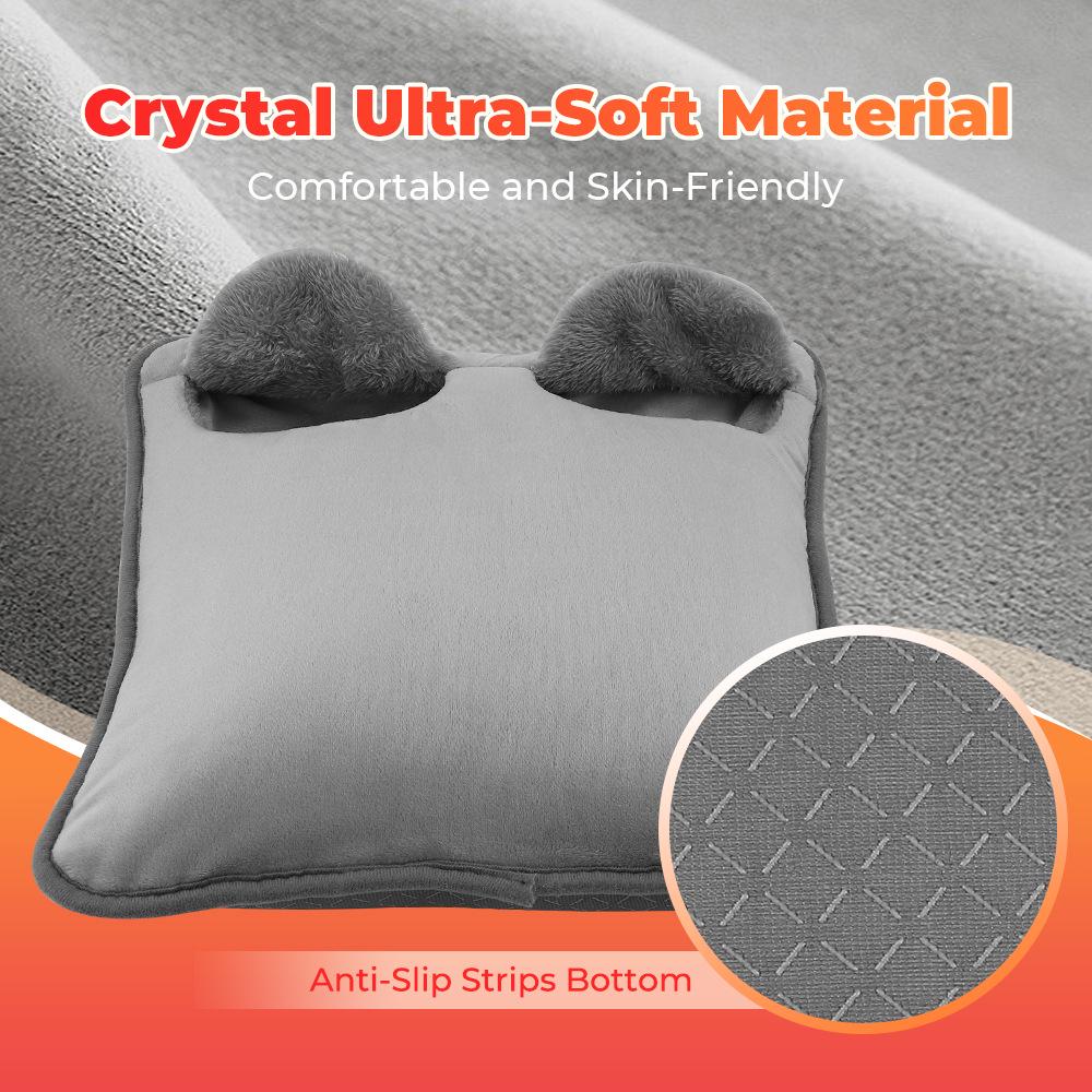 Multi-functional Electric Heating Pad: Foot, Hand, and Belly Warmer with 4-Level Temperature and Timing Control