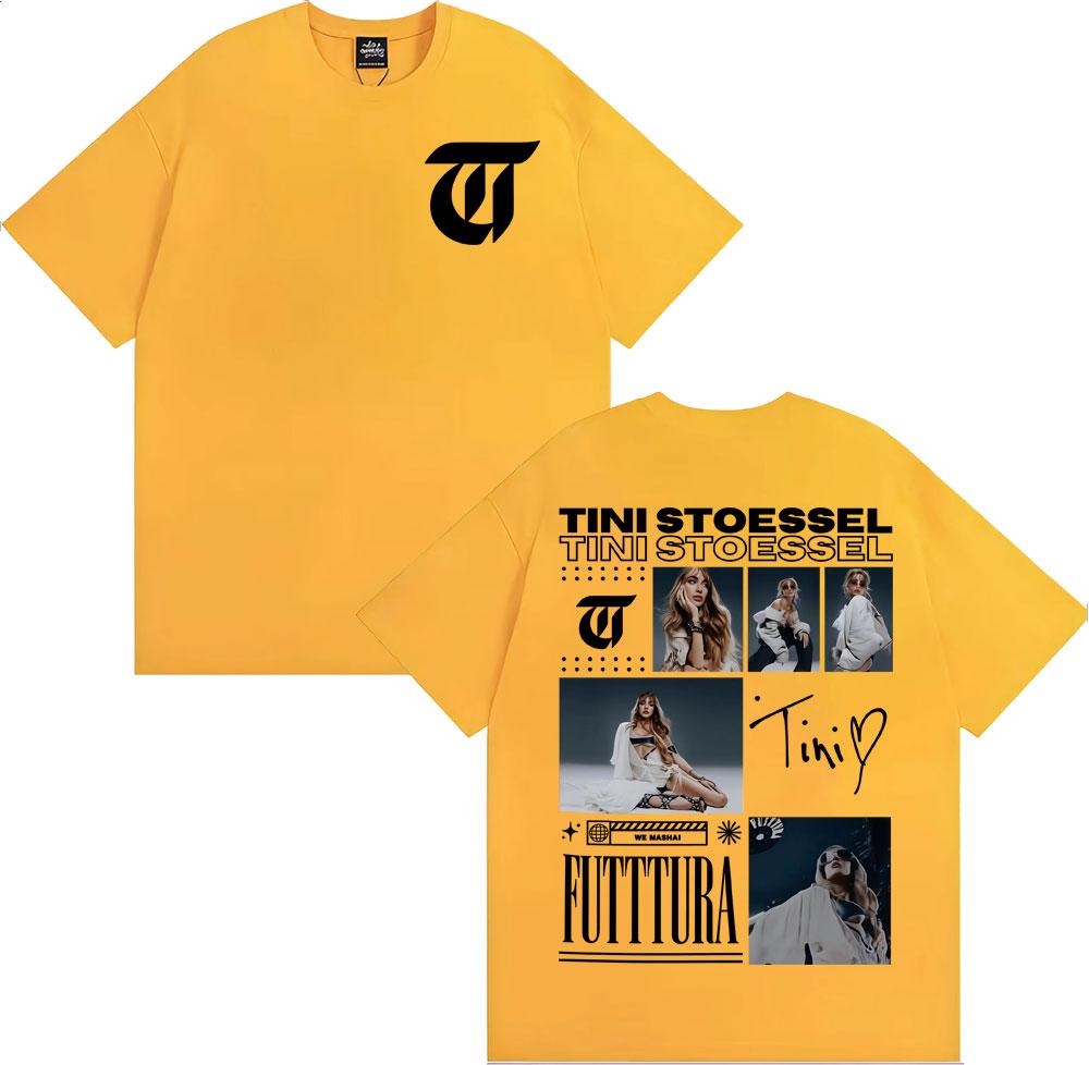 Tini Stoessel Futtura Album Tour 2025 Graphic T Shirts Men Women Clothing Fashion Aesthetic Tshirts High Quality Cotton Tshirt