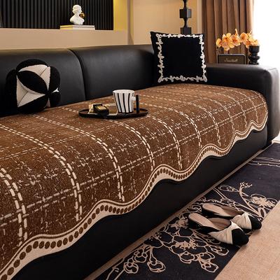 Universal Special-shaped Sofa Cushion for All Seasons, Light Luxury Fixed Non-slip Straight Row 2025 New One-piece High-end Cover Towel