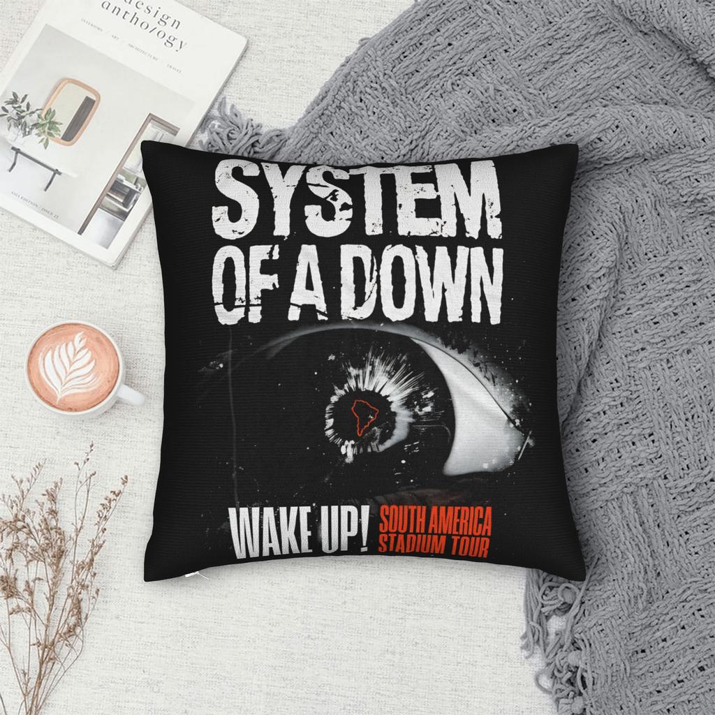 Warm Living Room Systems of A Down Wake Up Tour  Decorations Pillowcase Accessories  Pillow Covers Zippered Multiple Sizes