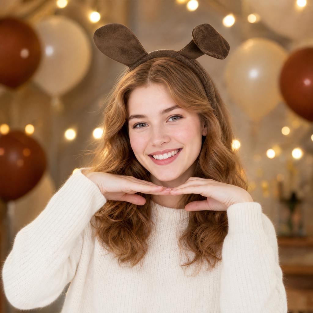 Dog Ears Headband Costume Accessory for Cosplay and Party Wear