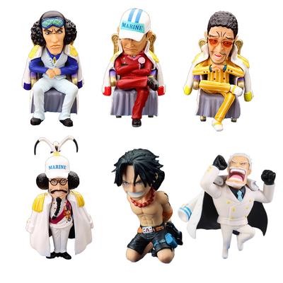 6 Stück Anime WCF One Piece Extra Battle Figur Ace Hinrichtung Sengoku Kuzan Garp Borsalino Sakazuki Set Spielzeugpuppe Actionfigur