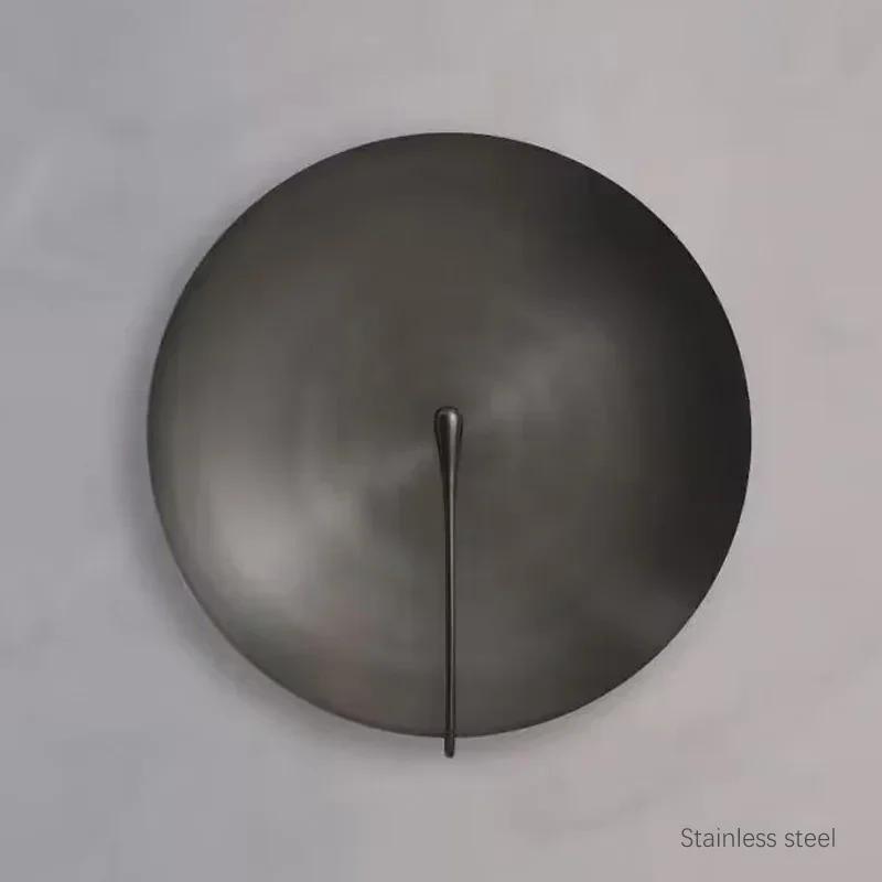Nordic Creative Universe LED Wall Light Art Disc Light Retro Round Stainless Steel Living Room Interior Decoration Fixtures