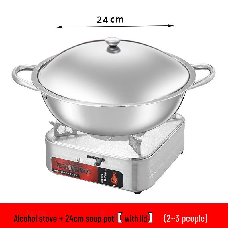 ZISIZ Portable Alcohol Stove Mini Hotpot Set