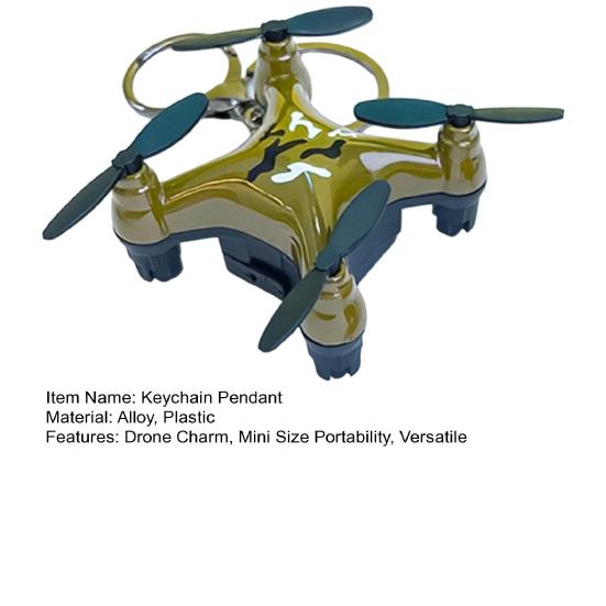 Drone Style Keychain Pendant Cartoon Design Mini Versatile Hanger Backpack Keychain Kids Schoolbag Accessories