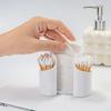 Qtip Holder Clear Cotton Swab and Cotton Balls Organizer Transparent Bathroom Storage Container for Makeup Accessories
