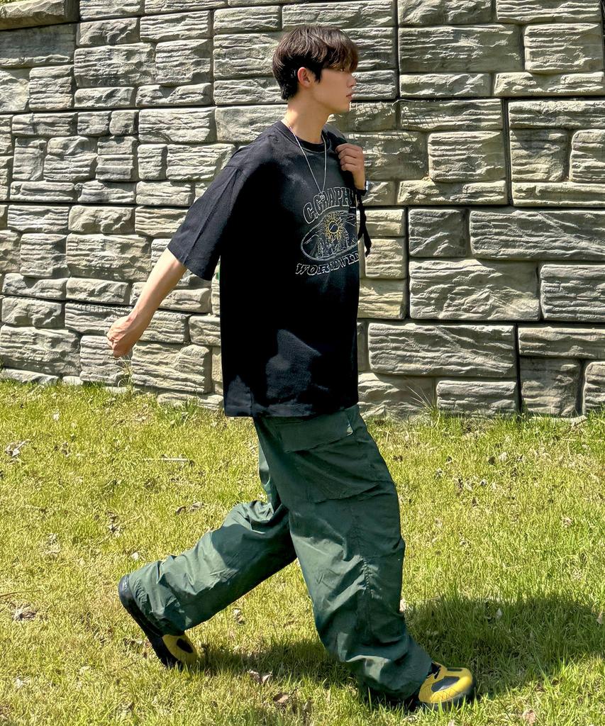 CGP Nylon Cargo Parachute Pants-Khaki(003)