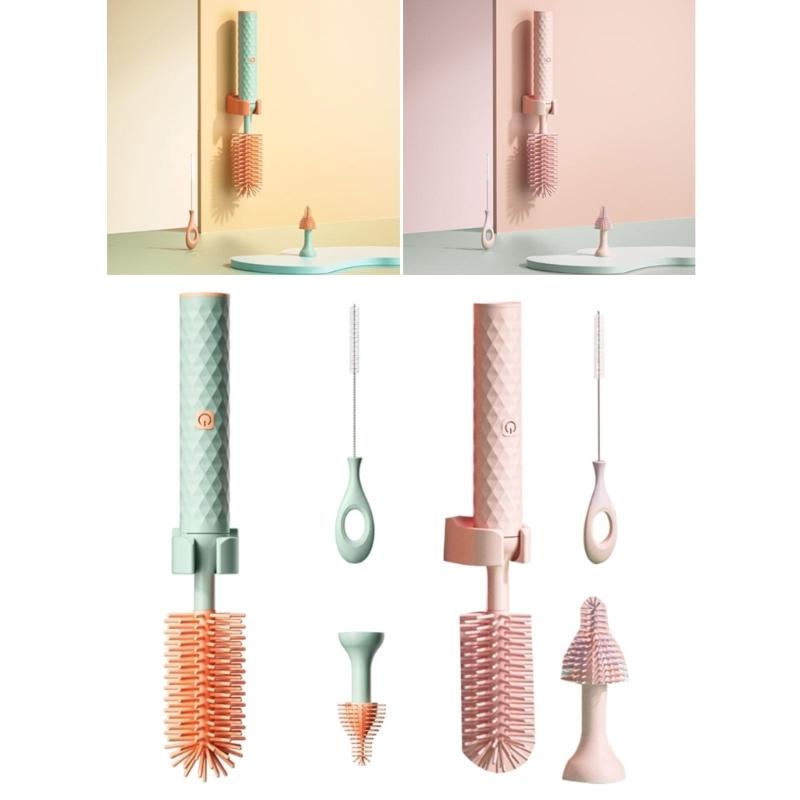 Rooeling Automatic Bottle Cleaner for Baby Bottles Electric Bottle Brush Set Versatile Electric Baby Bottle Brushes