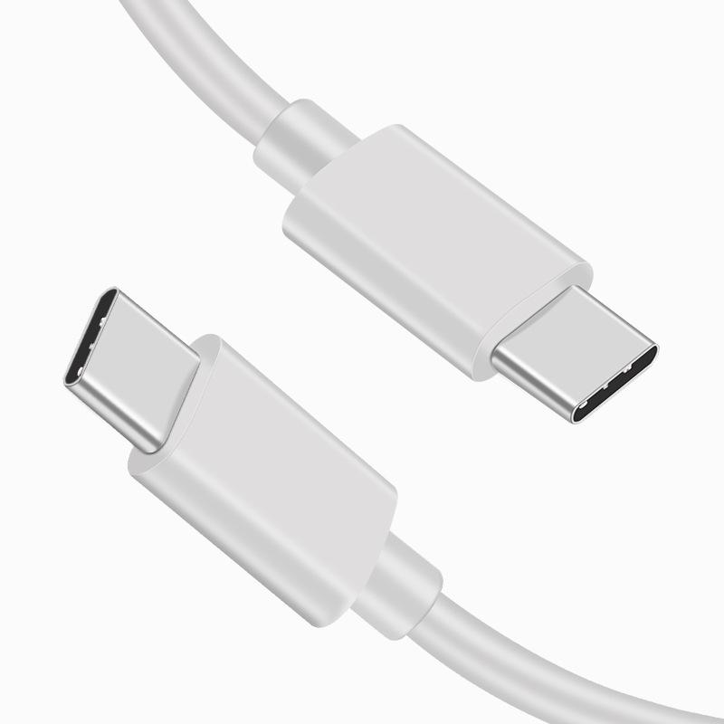 

Кабель PD 60 Вт USB C к USB Type C Кабель для быстрой зарядки и передачи данных для iPhone 16 15 Huawei Samsung Xiaomi Кабель для передачи данных Черный Белый Телефонный шнур 0.3m белый