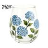 Elegant Gilded Rim Glass Cup, Egg Shape Clear Lead-Free Crystal Enamel Painted Golden Water Cup Vintage Drinking Tumbler, Large Capacity Glassware for
