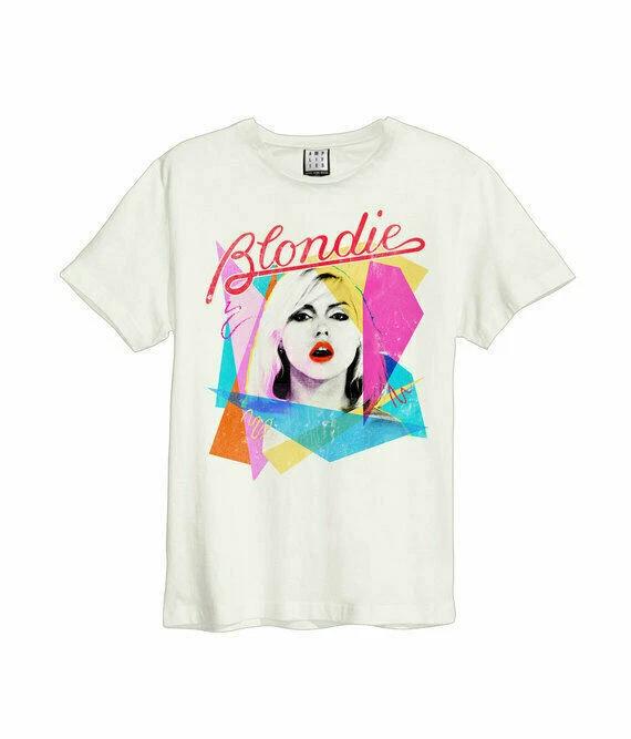 

Amplified Debbie Harry Ahoy 80s Mens Vintage White 100% Cotton T-shirt Mens Tees Top Deborah Harry Tee L